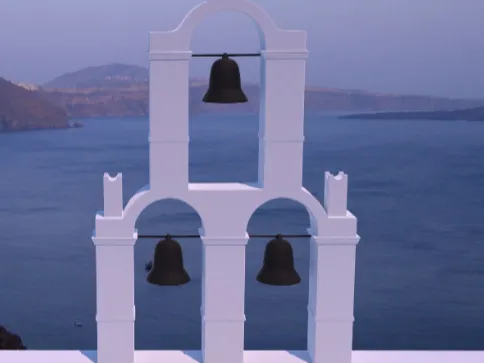 Campanario Santorini Grecia