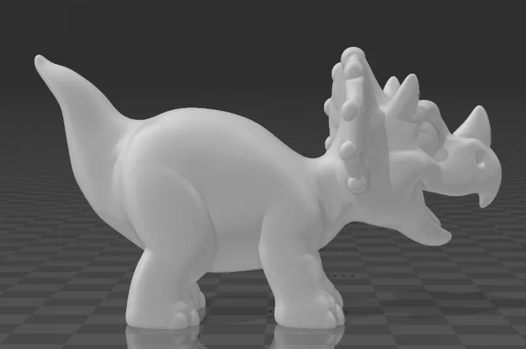 Triceratops cartoon - Free 3D Print Model - MakerWorld