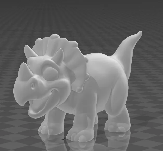 Triceratops cartoon by Rompak MakerWorld: Download Free 3D Models