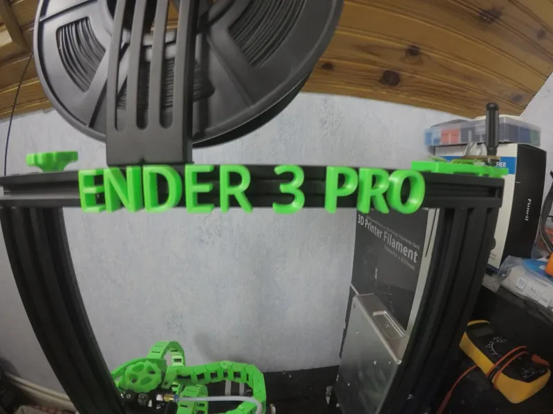 Ender 3 pro custom nameplate