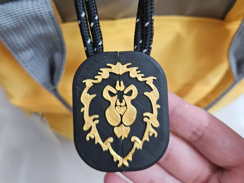 魔兽世界联盟部落标志拉链头