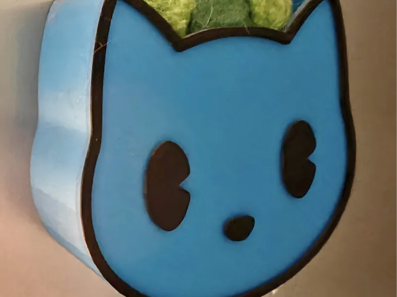 Cat fridge magnet/storage