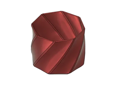 Octagonal Vase