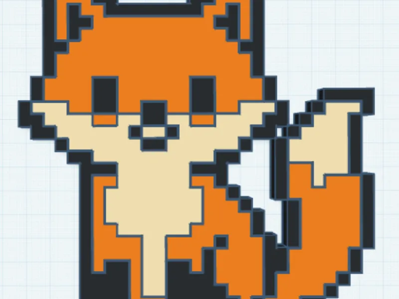 Fox pixel art