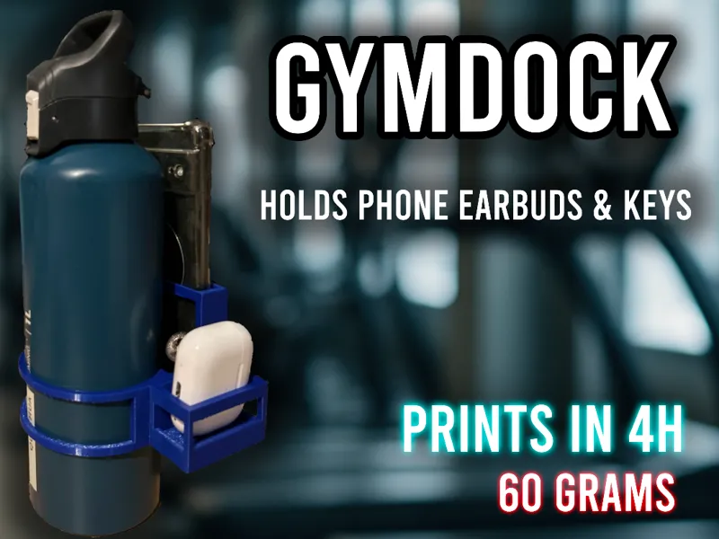 GymDock - Porta oggetti per borraccia palestra