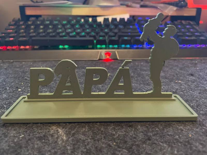 Lapicero Papa e hijo Militar