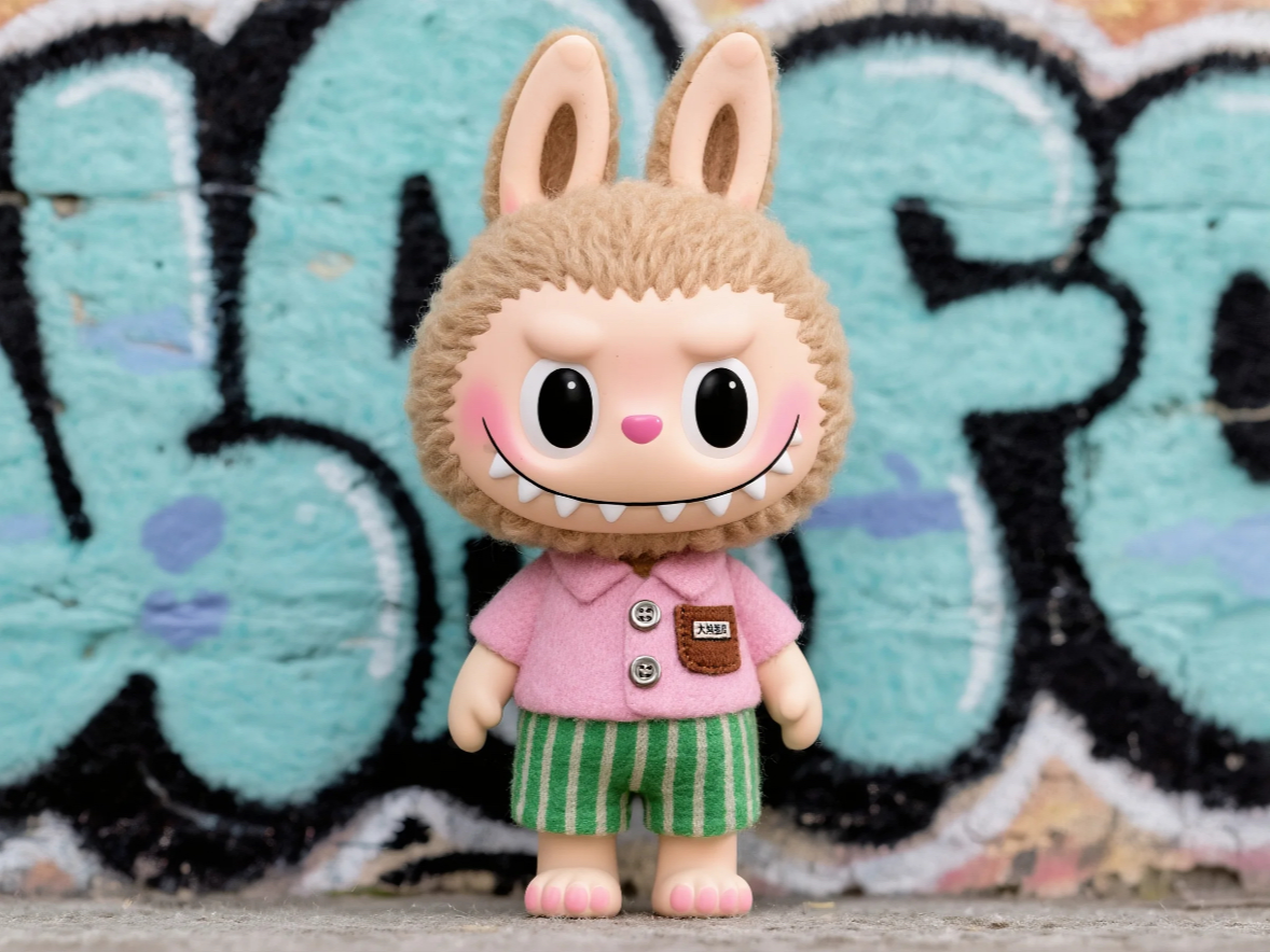 Labubu labub pembe gömlek entegre baskı a1mini için uygun