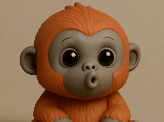 Orangutan Desk Buddy Chibi