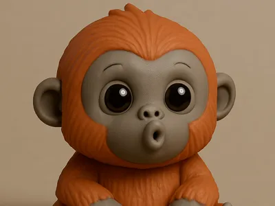 Orangutan Desk Buddy Chibi