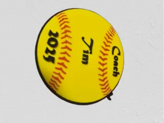 softball bag tag