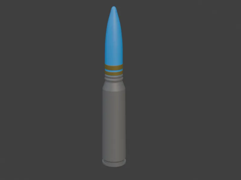 A 10 Warthog GAU 8 30mm HEI round 1:1 size