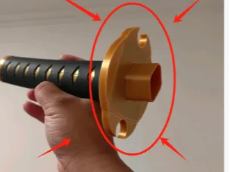 katanaV3 hilt (Super Robot Wars OG, Gurren Lagann Type-3 unsheathed version)