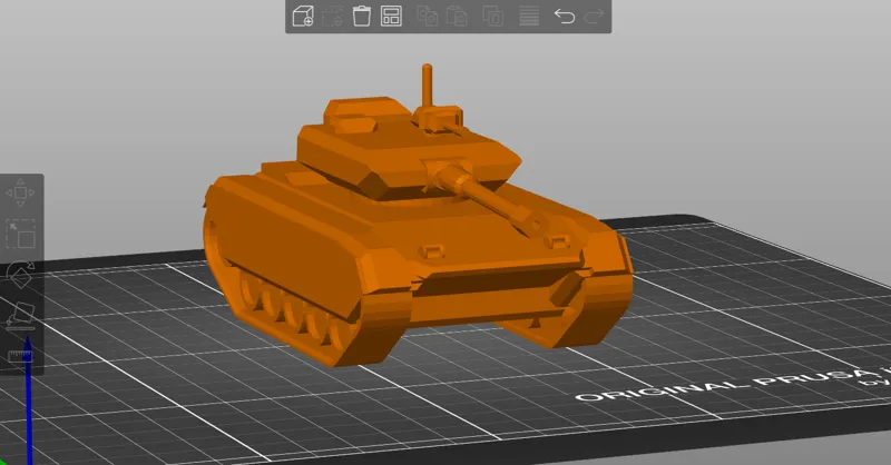 Decorative futuristic tank