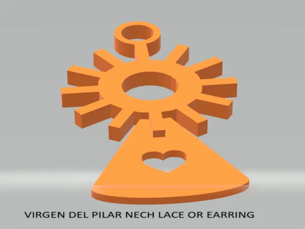 Virgen del Pilar Earring or Necklace