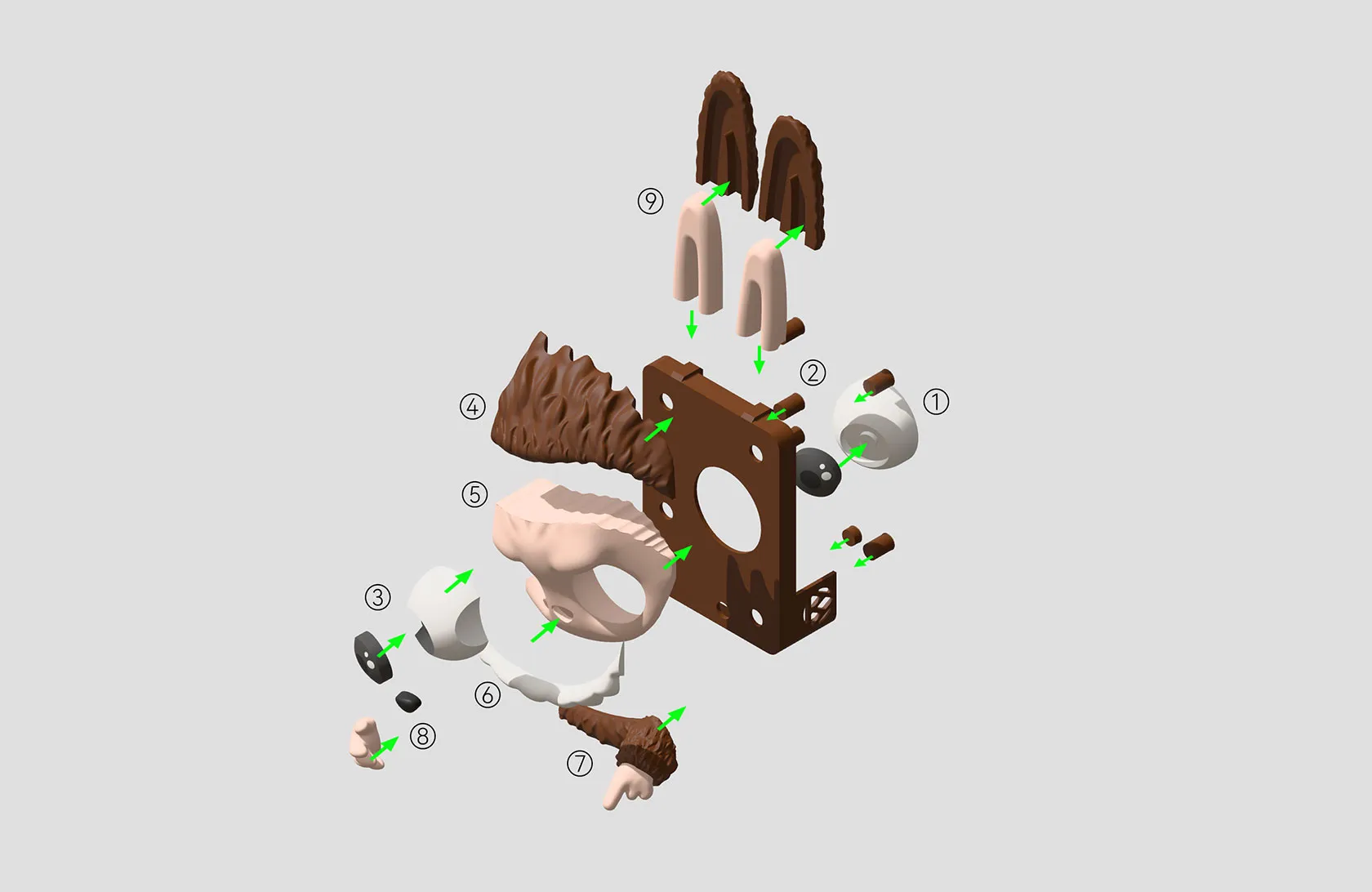 Labubu Bambu A1 Extruder Front Cover by canmaxfire MakerWorld: Download ...