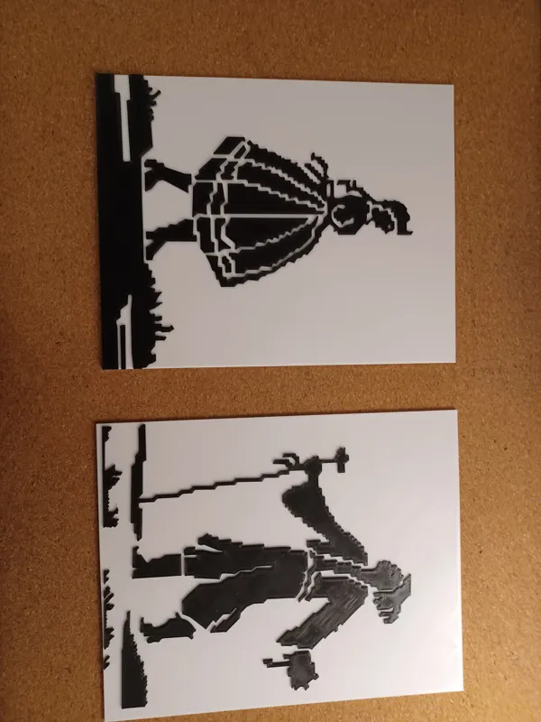 Gobelin man  and woman