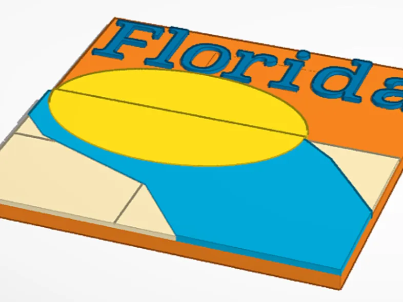 Florida Themed Magnet