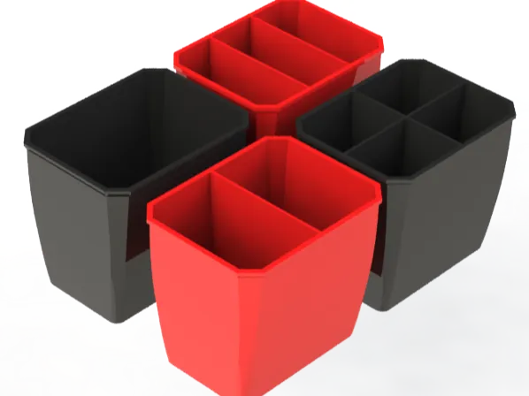 Bins for 2 Drawer Milwaukee Tool Box