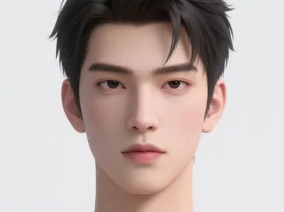 Handsome Guy Head Model