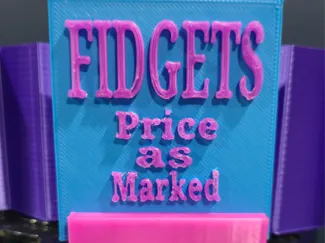 Vendor Fidget Sign