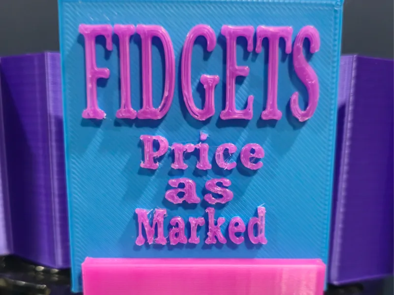 Vendor Fidget Sign