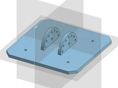 Adjustable VESA mount for a small monitor