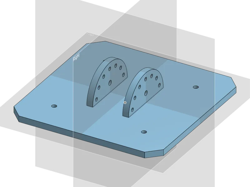 Adjustable VESA mount for a small monitor