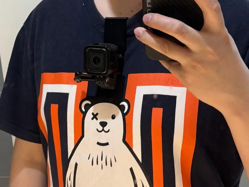 gopro 挂衣领 自拍架