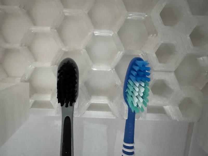 Toothbrush Holder for Honeycomb Wall Storage