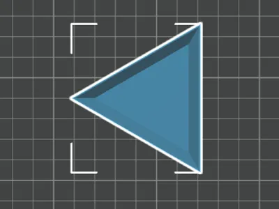 72MM Triangular Plate