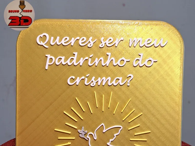 godfather invitation plaque at PRISMA