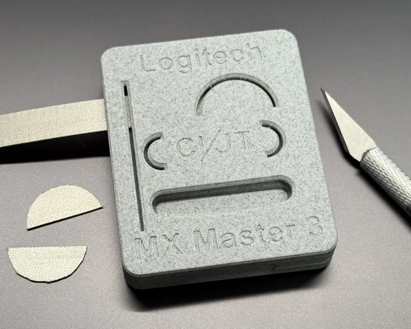 Logitech MX Master 3 – Teflon Tape Cutting Jig