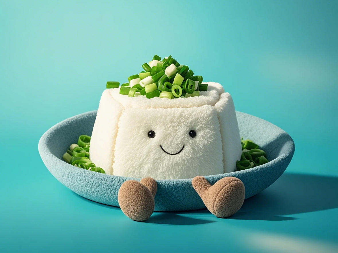 Bingtangs ve tofu, bir baskılı a1mini için uygun