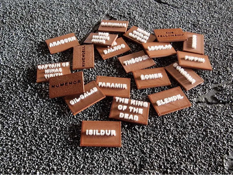 MESBG Hero Name Plates - New Armies Edition (2025)