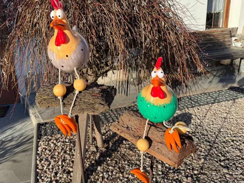 Hühner Garten Deko