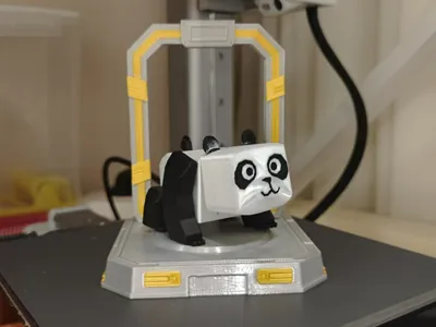 Cyberpunk Portal Figurine Display Stand - No AMS Required