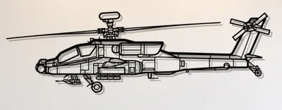 AH-64D Apache Helicopter Wall Art