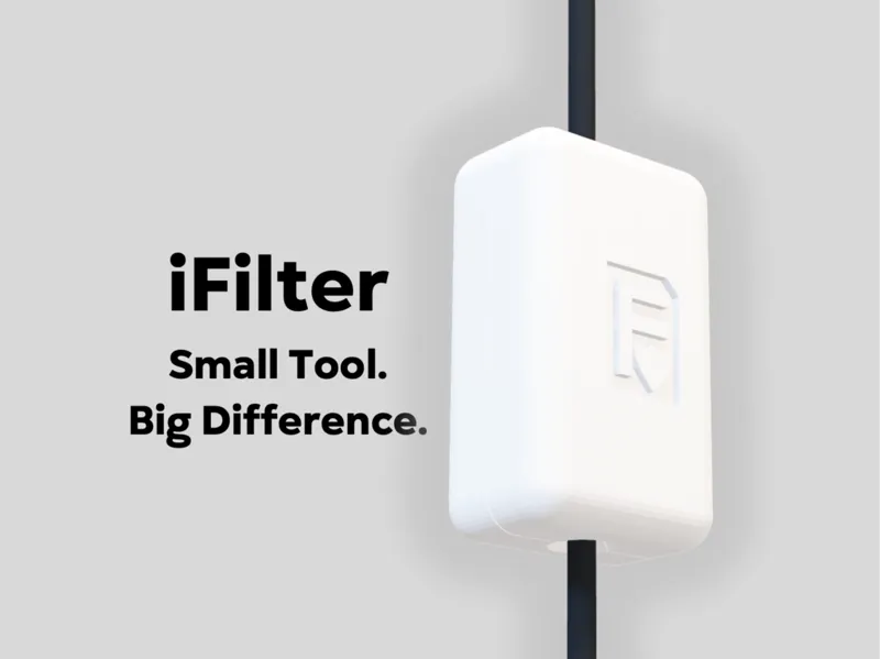 iFilter - compact filament dust filter clip