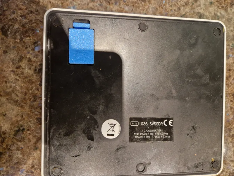 Salter 1036 Kitchen Scale Battery CoverReplacement