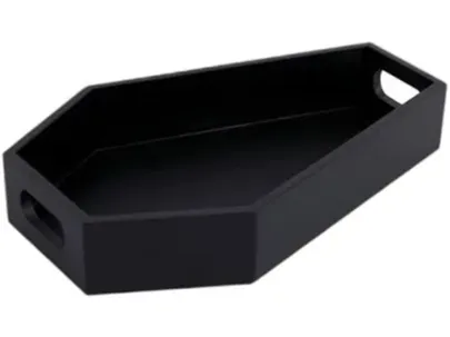 Bandeja de caixao gotica
