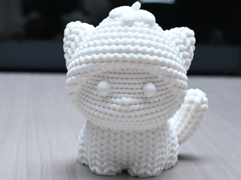 针织草莓猫