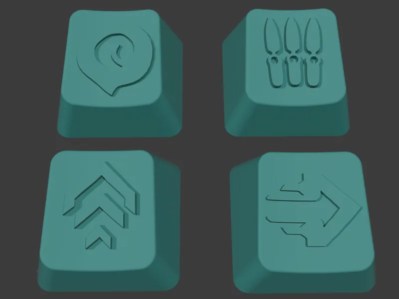 Valorant Jett habilities Keycaps