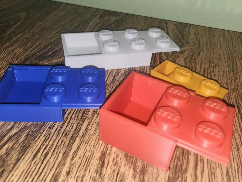 Cajas bloqueLEGO con tapa corrediza