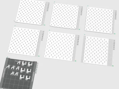 IKEA pegboard for the center of the table