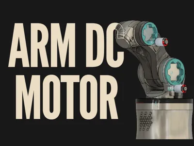 Robotic arm with DC motors and encoder