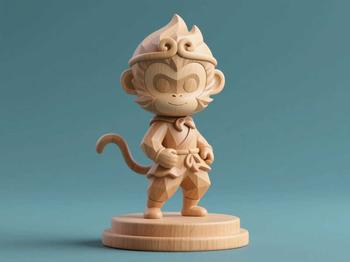 Q Sun Wukong Süslerinin Sürümü Entegre Baskı A1mini