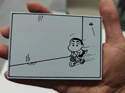 Crayon Shin-chan Comic Strip Lithophane