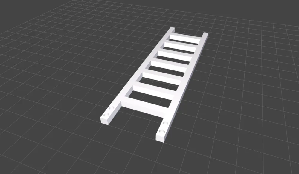 Model On Ladder Customizable Ladder by Don MakerWorld: Download Free 3D Models