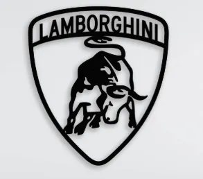 Lamborghini Logo Wall Art
