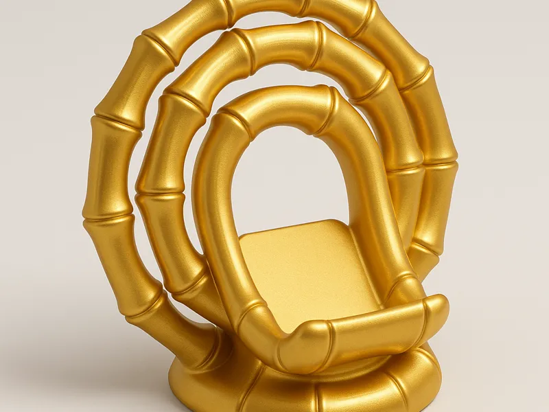 Bamboo Earring Phone Stand Cultural Glam for Desks